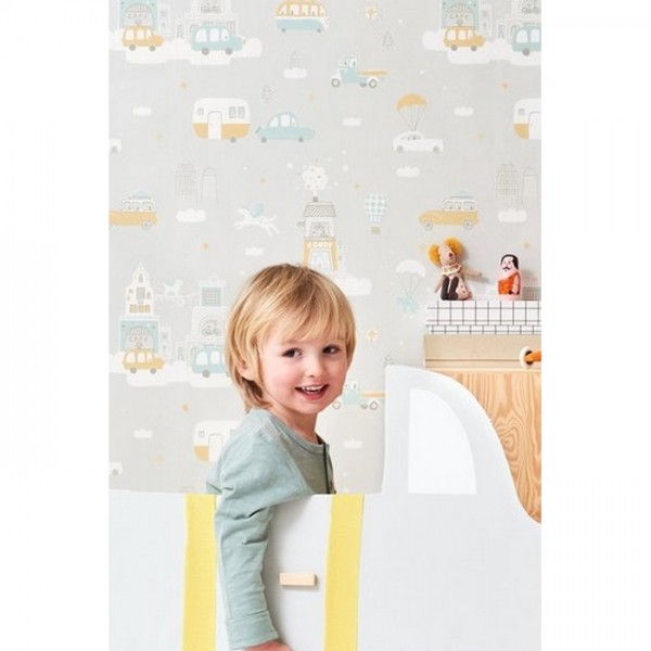 Carta da Parati Above The Clouds Soft Grey 131-01 - MAJVILLAN