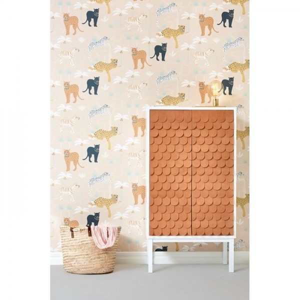 Wallpaper Black Panther Creamy Orange 134-03 - MAJVILLAN