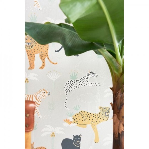 Papier peint Black Panther Light Grey 134-01 - MAJVILLAN