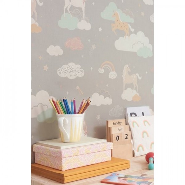 Tapete Rainbow Treasures Mud Grey 129-01 - MAJVILLAN