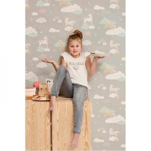 Tapete Rainbow Treasures Mud Grey 129-01 - MAJVILLAN