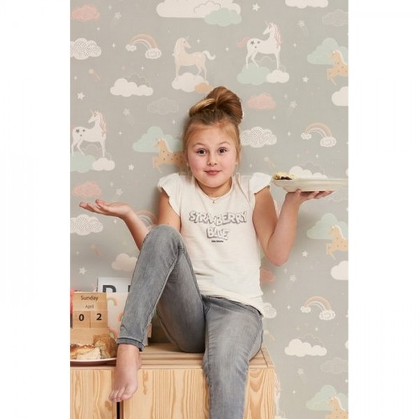 Tapete Rainbow Treasures Mud Grey 129-01 - MAJVILLAN