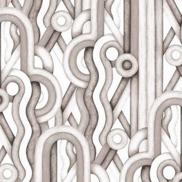 Wallpaper Caligrama RU3401-5 - Tres Tintas Wallpaper Caligrama RU3401-5 - Tres Tintas