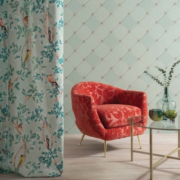 Papel de parede Palm House Trellis W7451-03 - OSBORNE and LITTLE
