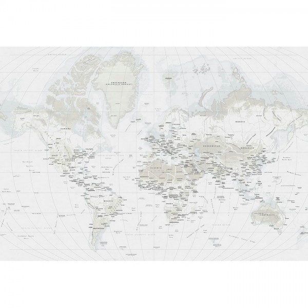 Papel de parede Mundi White Mural 8500131 - COORDONNE Papel de parede Mundi White Mural 8500131 - COORDONNE
