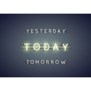 Wallpaper Neon Today Lime Mural 8500182 - COORDONNE