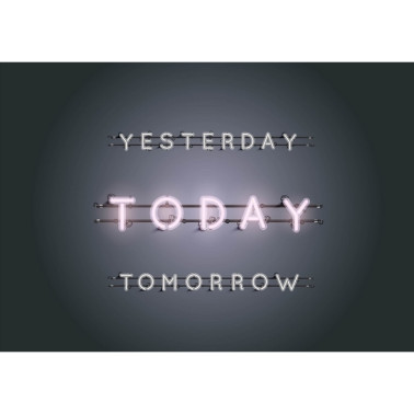 Wallpaper Neon Today Pink Mural 8500183 - COORDONNE