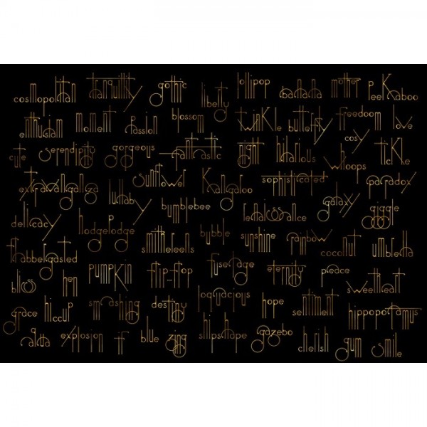 Tapete Mural Beautiful Words - Onyx 8000038 - COORDONNE Tapete Mural Beautiful Words - Onyx 8000038 - COORDONNE