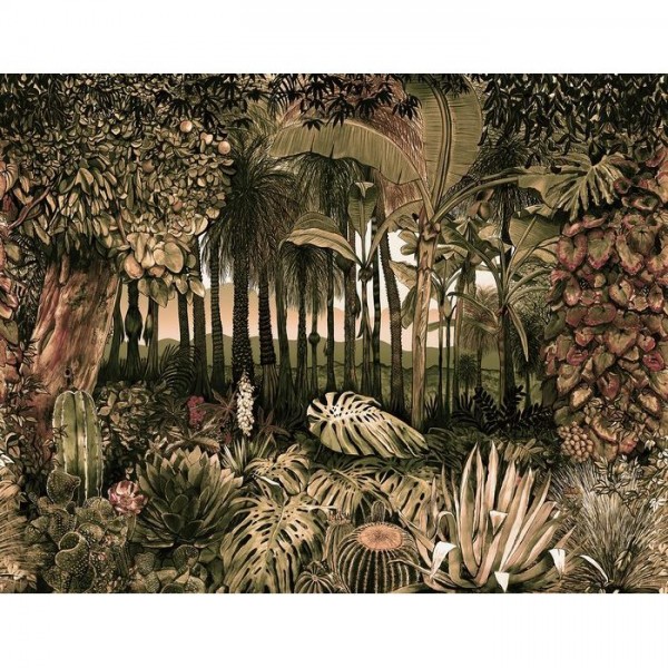 Papel de parede Mural Botanico - Tarde 8000049 - COORDONNE Papel de parede Mural Botanico - Tarde 8000049 - COORDONNE