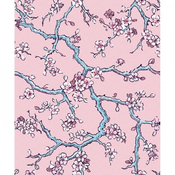 Tapete Paravent Des Amandiers - Pompadour Pink 8000005 - COORDONNE Tapete Paravent Des Amandiers - Pompadour Pink 8000005 - COORDONNE
