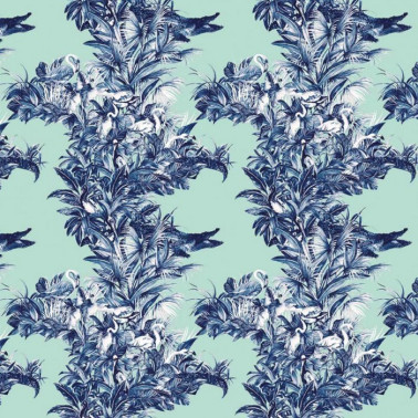 Tapete EVERGLADES TURQUOISE DOM145-2 - LES DOMINOTIERS