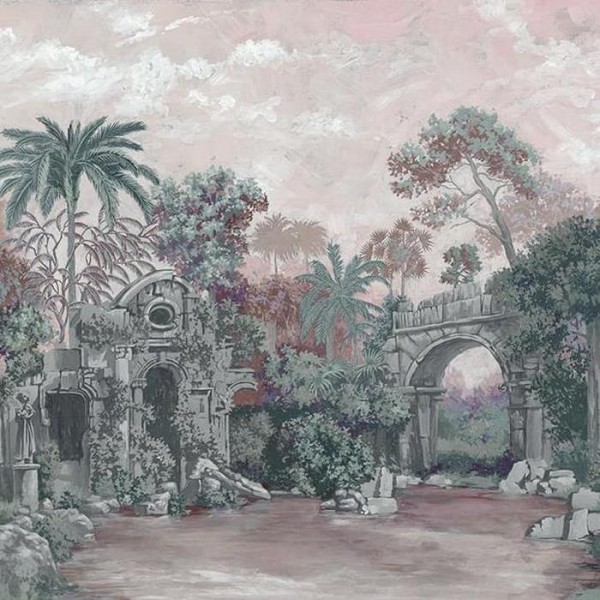 Papel Pintado Mural Colonial Pink 8800102 - COORDONNE Papel Pintado Mural Colonial Pink 8800102 - COORDONNE
