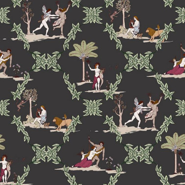 Papel Pintado Neo bucolic Black 8800056 - COORDONNE MURALES A MEDIDA