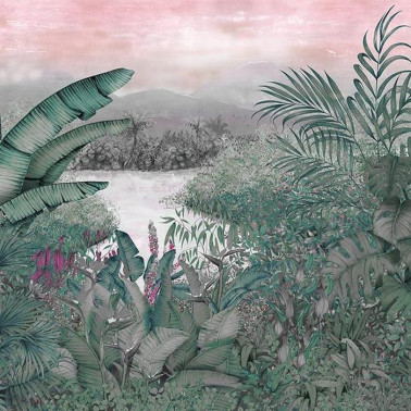 Carta da Parati Mural Neo colonial Pink 8800112 - COORDONNE