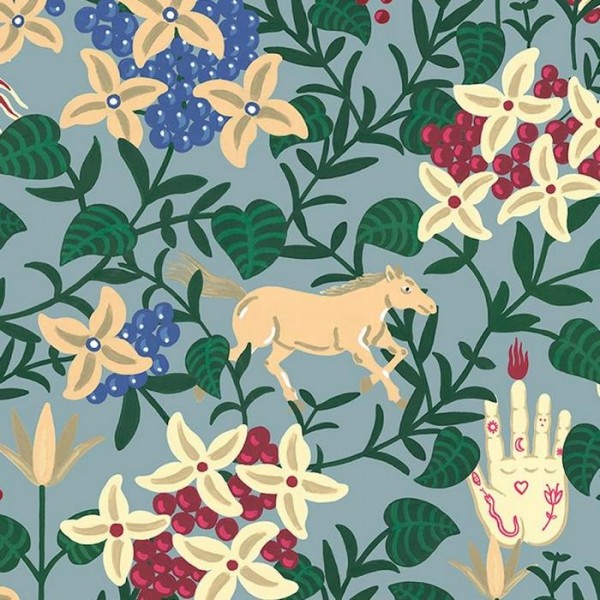Papel de parede Neo flowery Blue 8800045 - COORDONNE
