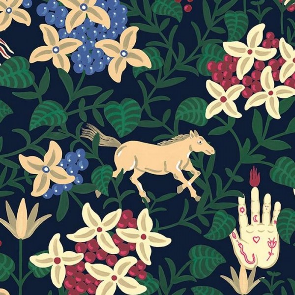 Papier peint Neo flowery Navy 8800046 - COORDONNE Papier peint Neo flowery Navy 8800046 - COORDONNE