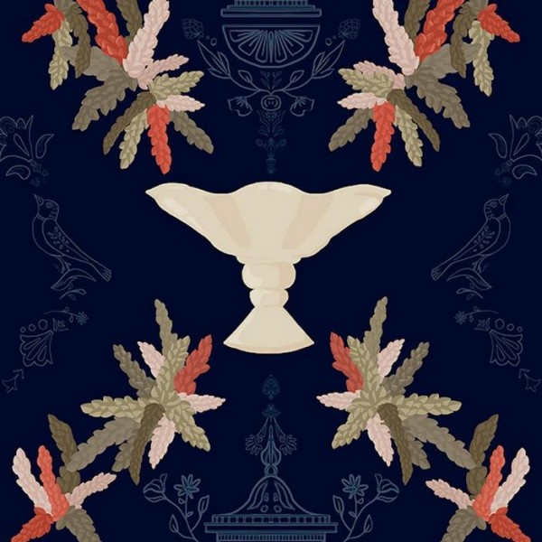 Papel Pintado Neo rococo Navy 8800065 - COORDONNE Papel Pintado Neo rococo Navy 8800065 - COORDONNE