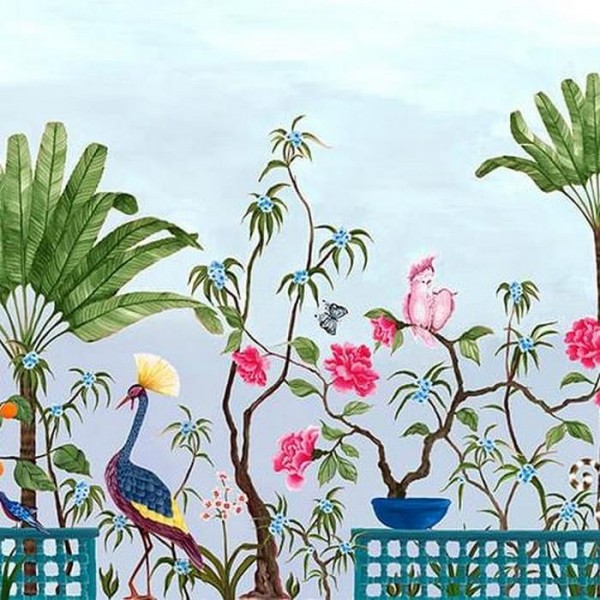 Carta da Parati Mural Neo Tea Garden Blue 8800131 - COORDONNE Carta da Parati Mural Neo Tea Garden Blue 8800131 - COORDONNE