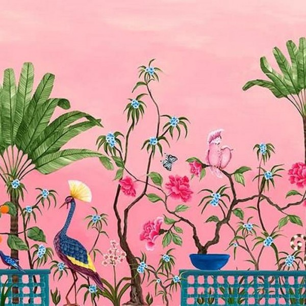 Papier peint Mural Neo Tea Garden Pink 8800130 - COORDONNE Papier peint Mural Neo Tea Garden Pink 8800130 - COORDONNE