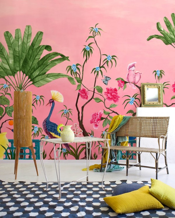 Papier peint Mural Neo Tea Garden Pink 8800130 - COORDONNE