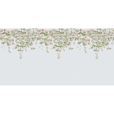 Papier peint Classic Clematis Mural Wallpaper Dusty Blue - SIAN ZENG