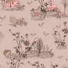Wallpaper Magnetic Classic Woodlands Brown-Pink  - SIAN ZENG