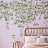Carta da Parati Classic Clematis Mural Wallpaper Pink - SIAN ZENG