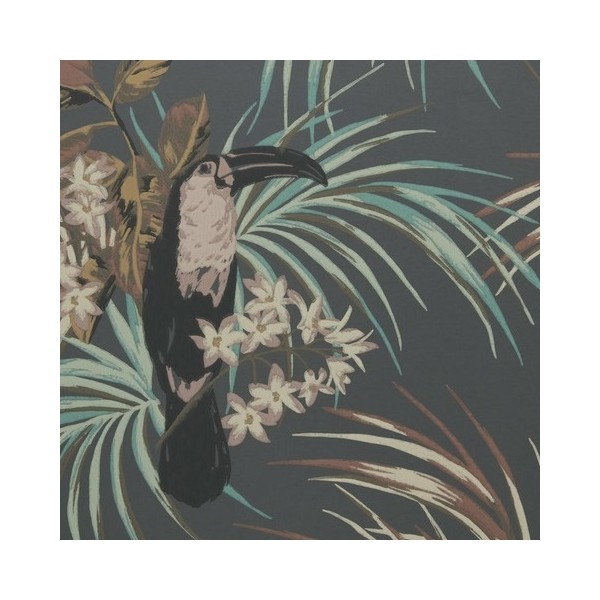 Tapete Le Toucan Charcoal 1907-135-05 - 1838 WALLCOVERINGS Tapete Le Toucan Charcoal 1907-135-05 - 1838 WALLCOVERINGS
