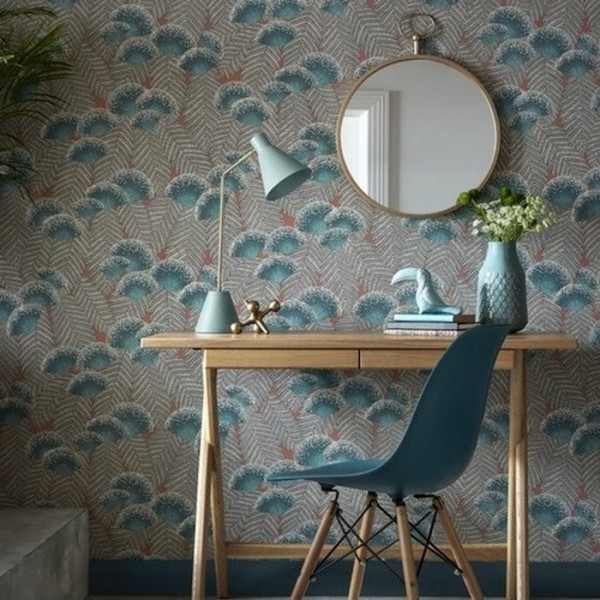 Wallpaper Clarice Cantaloupe 1907-138-04 - 1838 WALLCOVERINGS