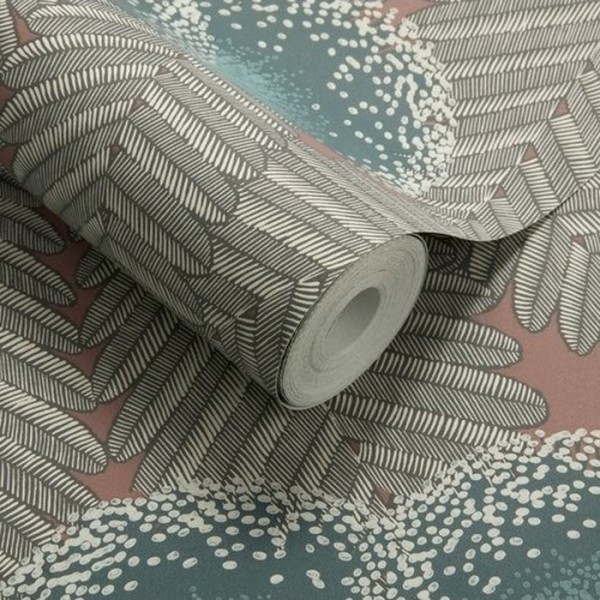 Wallpaper Clarice Cantaloupe 1907-138-04 - 1838 WALLCOVERINGS