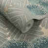 Papier peint Clarice Emerald 1907-138-02 - 1838 WALLCOVERINGS