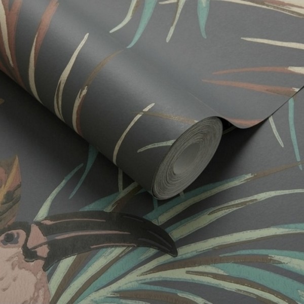 Tapete Le Toucan Charcoal 1907-135-05 - 1838 WALLCOVERINGS