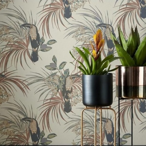 Tapete Le Toucan Charcoal 1907-135-05 - 1838 WALLCOVERINGS