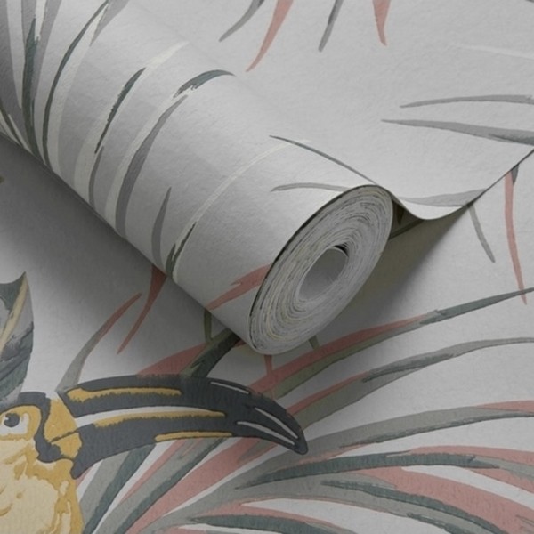 Tapete Le Toucan Soft Grey 1907-135-06 - 1838 WALLCOVERINGS