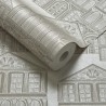 Papier peint Maison Ivory 1907-137-01 - 1838 WALLCOVERINGS