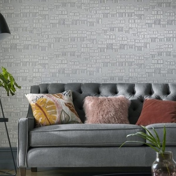Papier peint Maison Soft Grey 1907-137-04 - 1838 WALLCOVERINGS