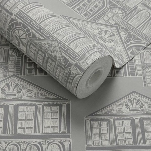 Papier peint Maison Soft Grey 1907-137-04 - 1838 WALLCOVERINGS