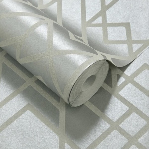 Papier peint Metro Soft Grey 1907-140-05 - 1838 WALLCOVERINGS