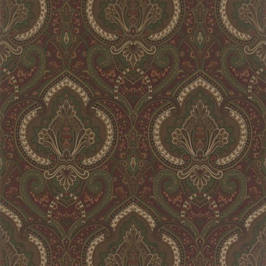 Papel de parede PRL037-02 CASTLEHEAD PAISLEY - CHESTNUT - Ralph Lauren Home