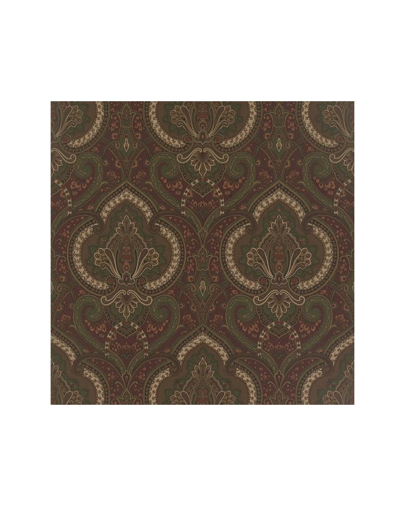 Papel de parede PRL037-02 CASTLEHEAD PAISLEY - CHESTNUT - Ralph Lauren Home Papel de parede PRL037-02 CASTLEHEAD PAISLEY - CHESTNUT - Ralph Lauren Home