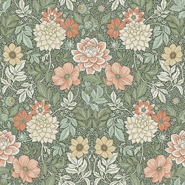 Wallpaper Dahlia Garden 7666 - BORAS TAPETER Wallpaper Dahlia Garden 7666 - BORAS TAPETER