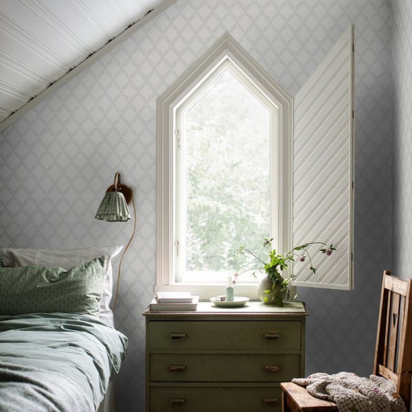Papier peint Trellis Leaves 7670 - BORAS TAPETER