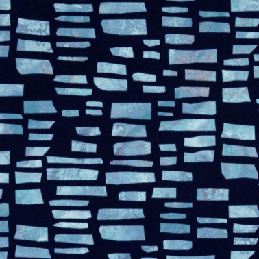 Tapete Fusion Blue Dusk Flock 2008-145-03 - 1838 WALLCOVERINGS