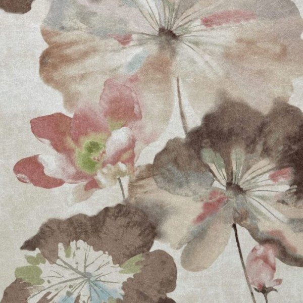 Papel de parede Water Lilies Caramel 2008-143-04 - 1838 WALLCOVERINGS Papel de parede Water Lilies Caramel 2008-143-04 - 1838 WALLCOVERINGS