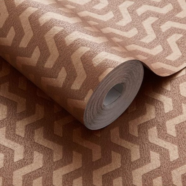 Wallpaper Rattan Burnt Orange 2008-147-02 - 1838 WALLCOVERINGS