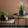 Wallpaper Rattan Burnt Orange 2008-147-02 - 1838 WALLCOVERINGS