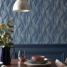 Wallpaper Ripple Blue Dusk 2008-146-03 - 1838 WALLCOVERINGS