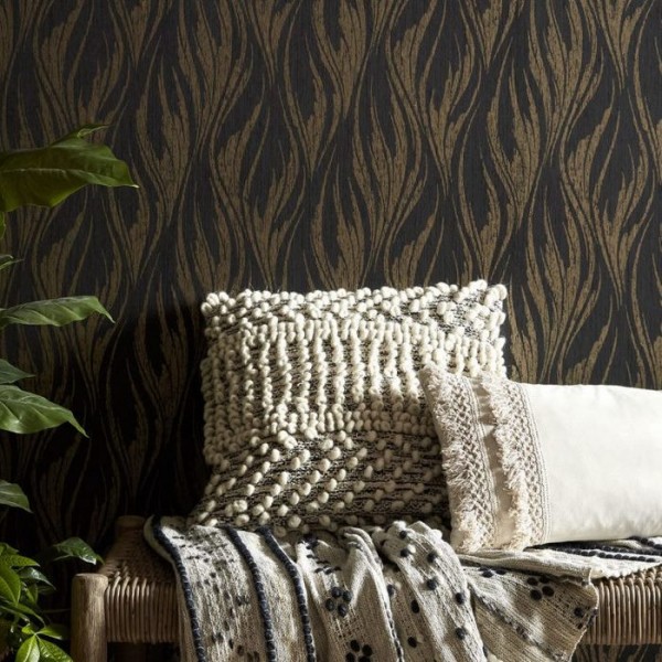 Wallpaper Ripple Bracken 2008-146-01 - 1838 WALLCOVERINGS