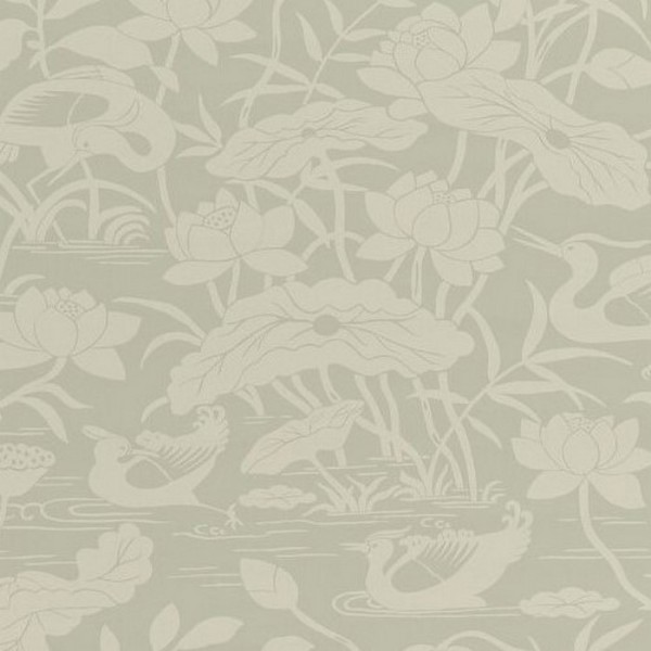 Wallpaper Heron & Lotus Flower Aqua BW450893 - GP & JBAKER Wallpaper Heron & Lotus Flower Aqua BW450893 - GP & JBAKER