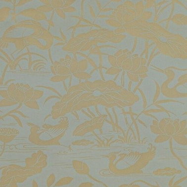 Wallpaper Heron & Lotus Flower Eucalyptus BW450895 - GP & JBAKER